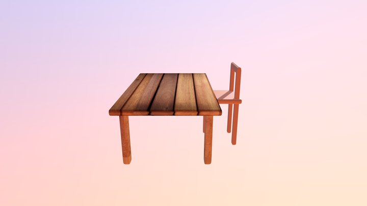 table texture 3D Model