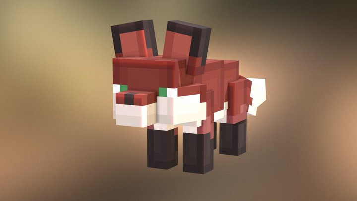 Minecraft_fox 3D models - Sketchfab