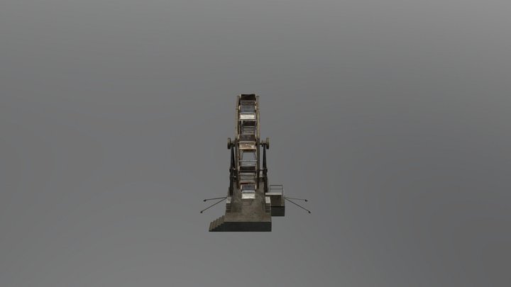 Old Ferris Wheel 3D Model