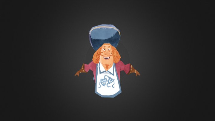 The Glee Musketeers - Athos 3D Model