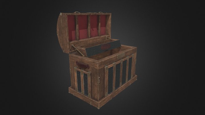 Chest Cosmetic Open Fully 3D Model