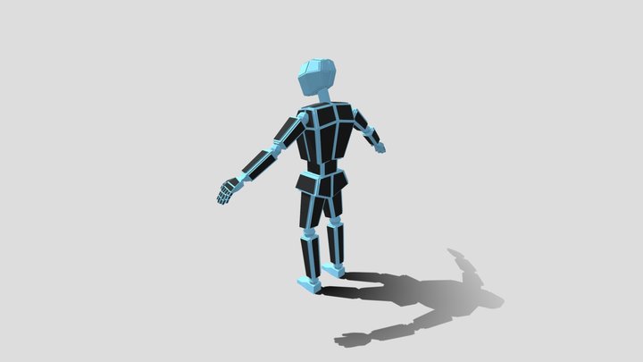 Low poly Charecter for games 3D Model