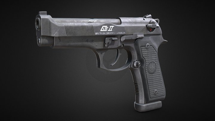 Beretta 92G Elite II 3D Model