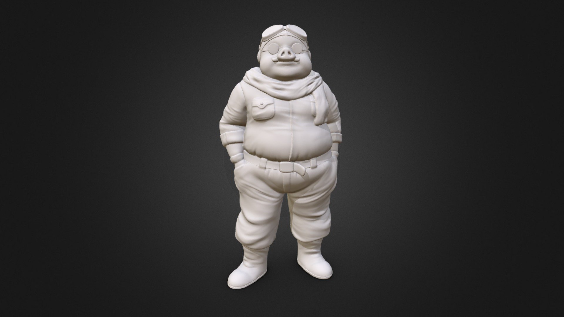 3D printable Marco Pagot(Porco Rosso) • made with FLSUN SR・Cults
