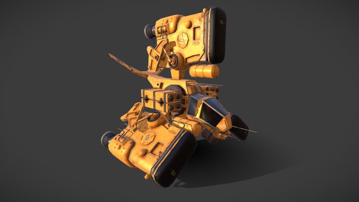Spaceship Low-poly UE5 Erik 3D Model