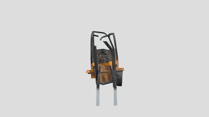 Forklift abandoned 3D Model