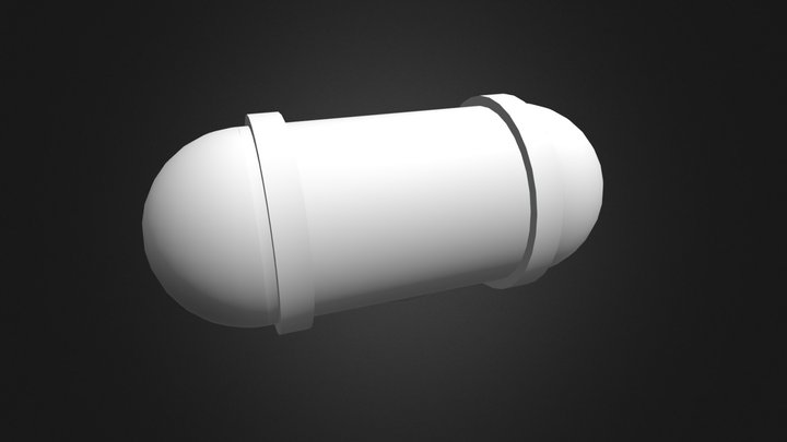 Unity Space Shooter Power-Up Capsule Base 3D Model