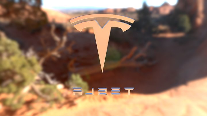 Tesla logo 3D Model