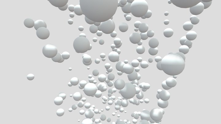 Balls-waterfall 3D Model