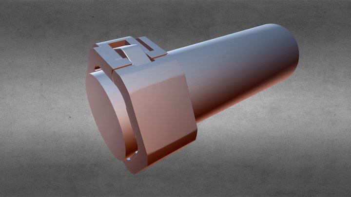 Concept 6 Hex With Bar 3D Model