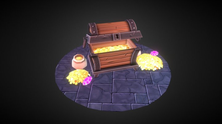 Treasure chest 3D Model