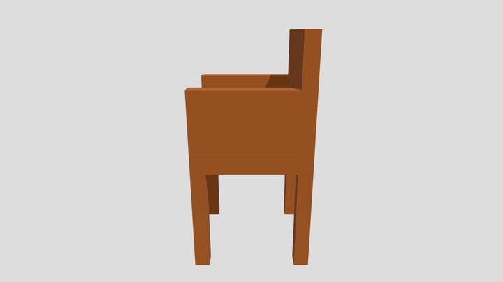 Cadeira com bracos 3D Model