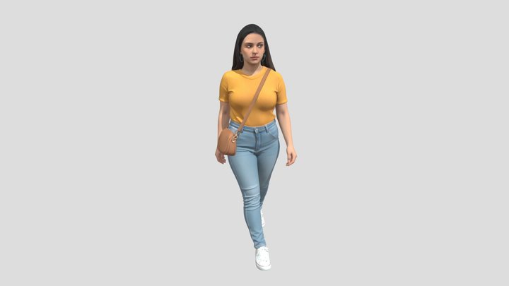 Mustard Tee Street Style – Kostenloses 3D-Modell STL