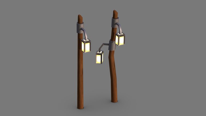 Street Lamps 3D Model