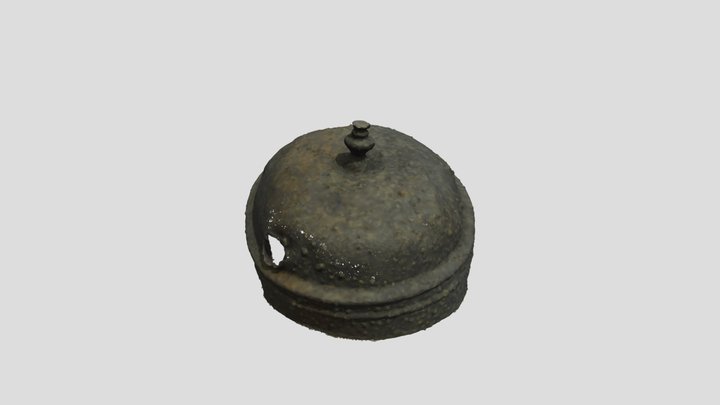 Couvercle en étain (épave ZI24, XVIIIe s.) 3D Model