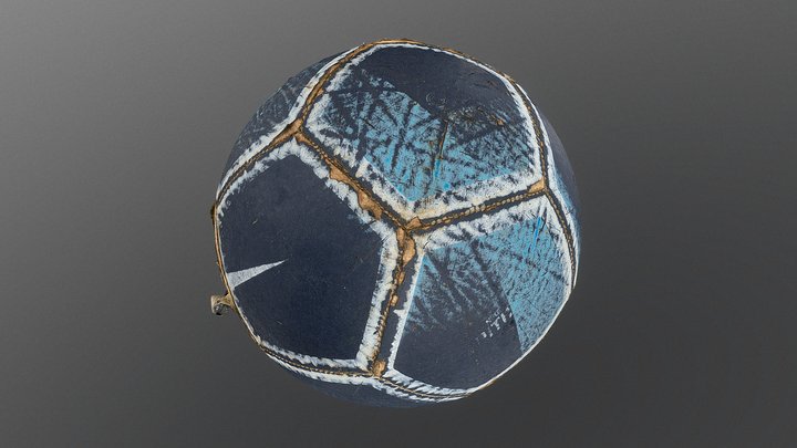 Worn soccer football 3D Model