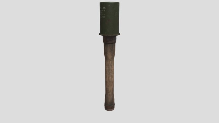 Stielhandgranate-24 3D Model