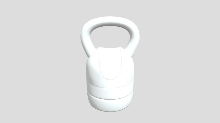 Yes4All Contoured Adjustable Kettlebell 3D model