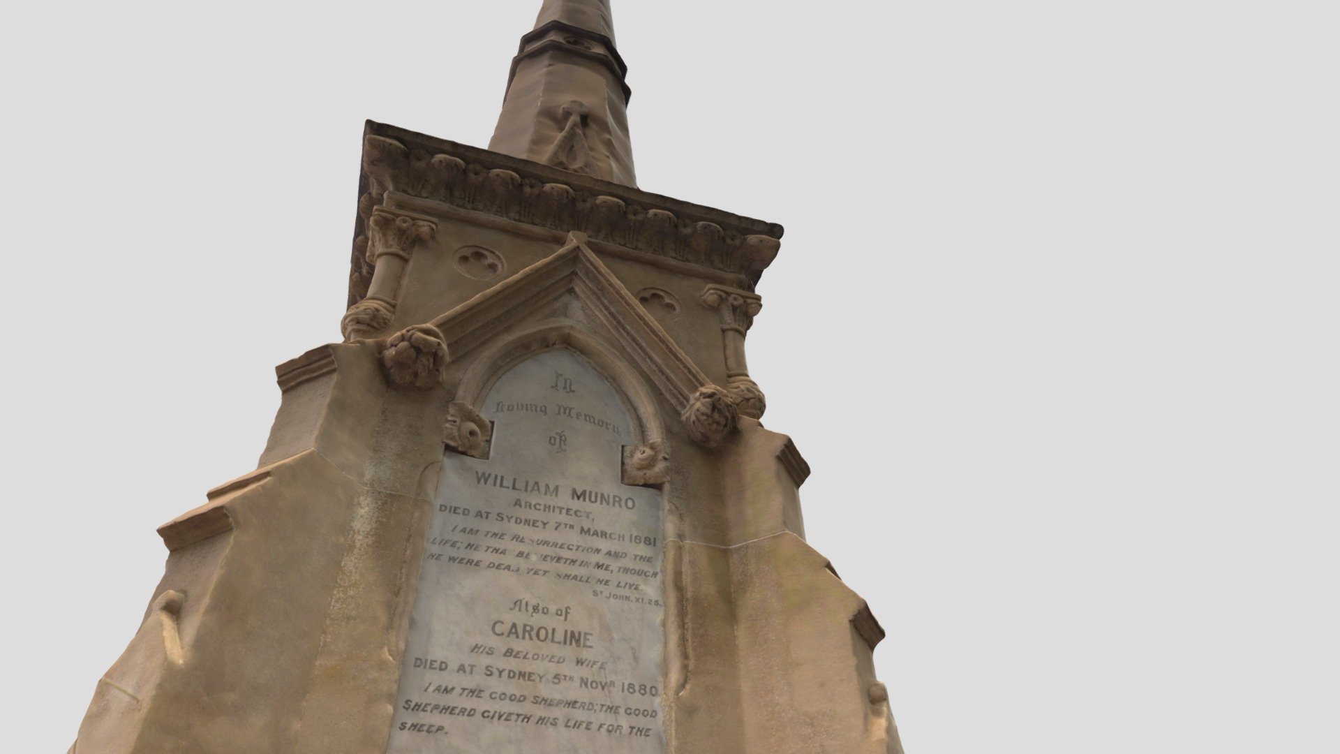 Gothic Memorial Spire - Rookwood Cemetery Sydney