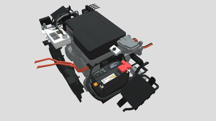 Car Engine 3D Model