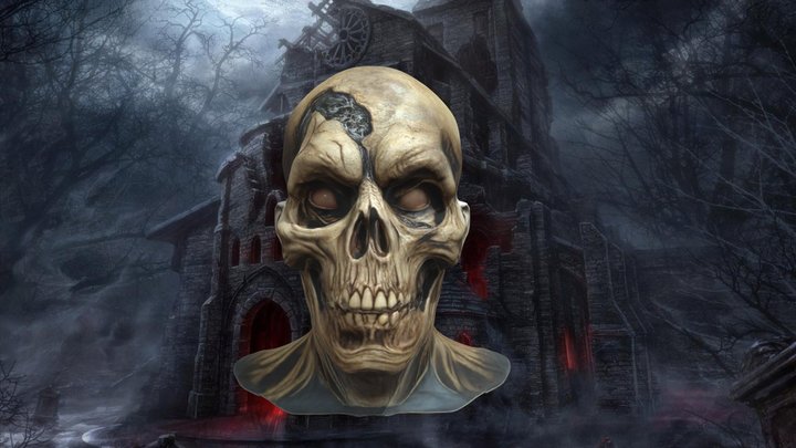 Horror Skull 3D Model