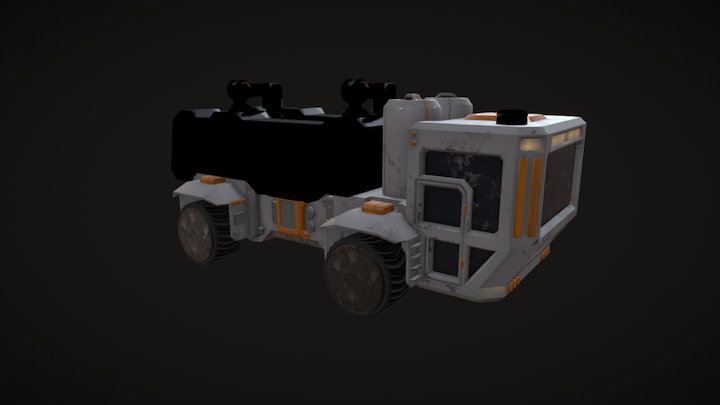 Space Truck 3D Model