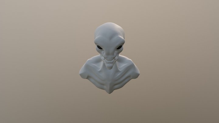 Sectoid Speed Modeling XCOM 3D Model