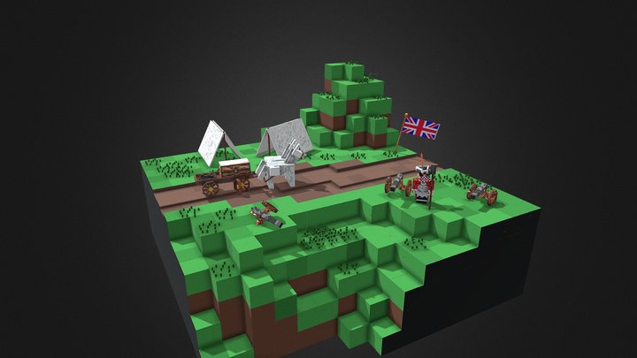 British Diorama (blockbench) 3D Model