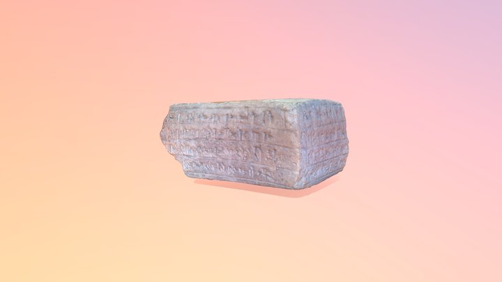 Ancient Brick with Elamite Cuneiform 3D Model