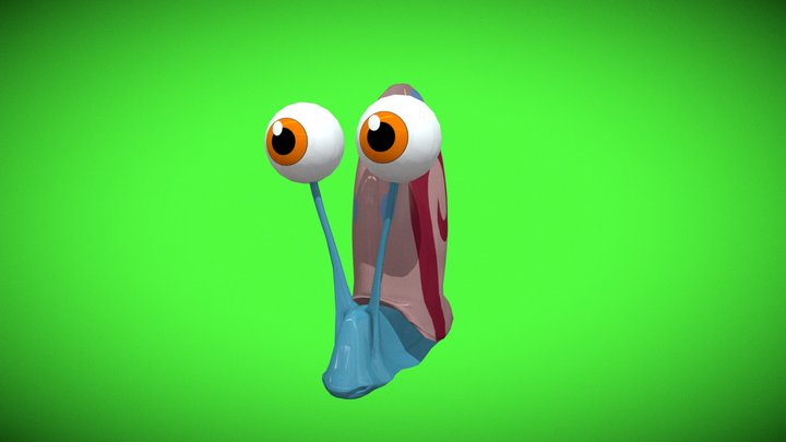 Garry The Snail 3D Model