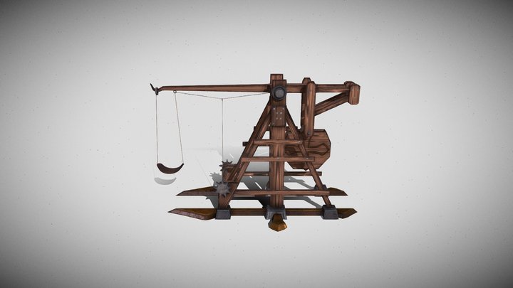 SM_Trebuchet 3D Model