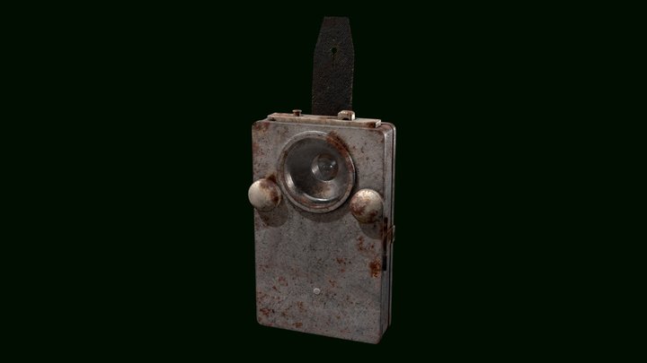 USSR army signal lamp «KSF-1» 3D Model