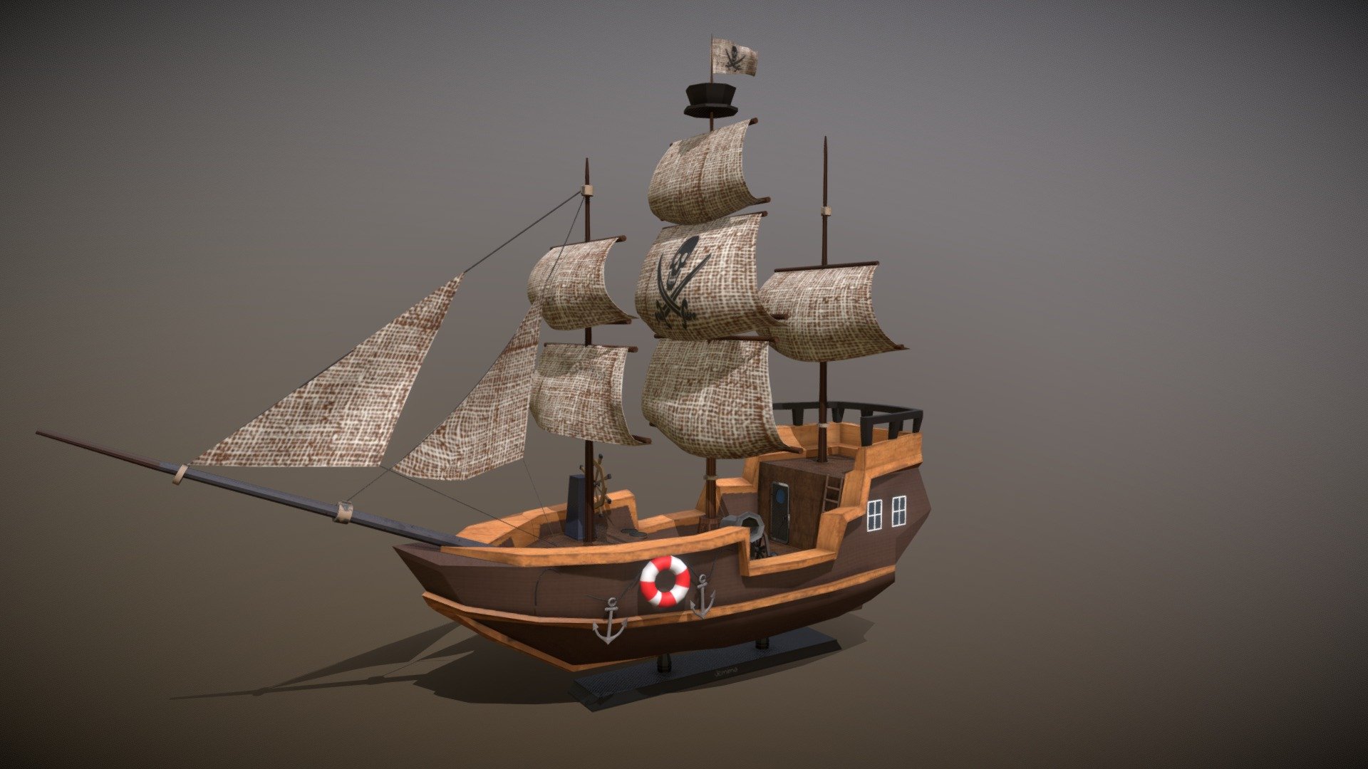 Pirate ship - 3D model by n9585061 [873f7f8] - Sketchfab