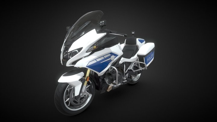 Polizei Motorbike High-poly 3D model 3D Model