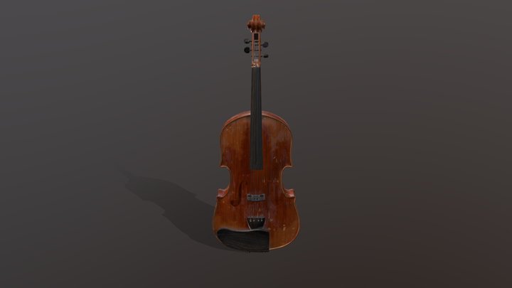 Antique Viola 3D Model