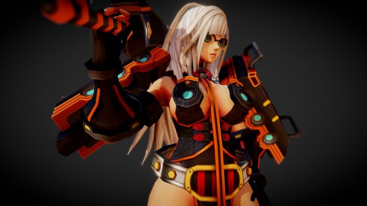 [Smashing the Battle] Sarah O'Connell 3D Model