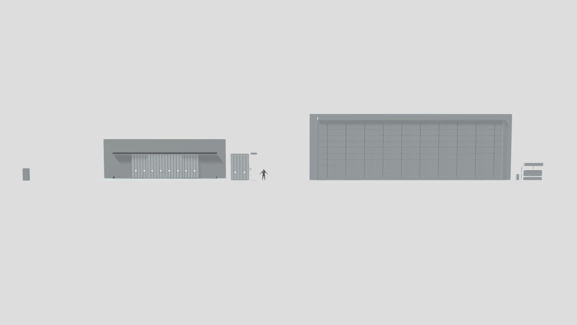 Hangar | Highpoly | Doors kit