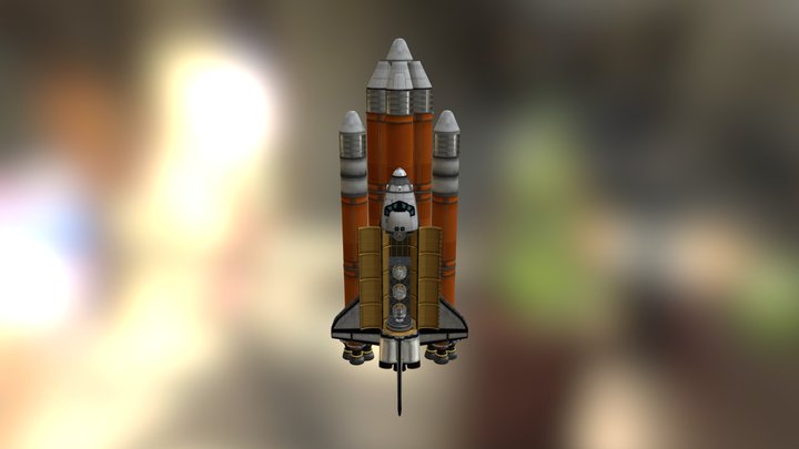 STS Valor with satellite pack 3D Model