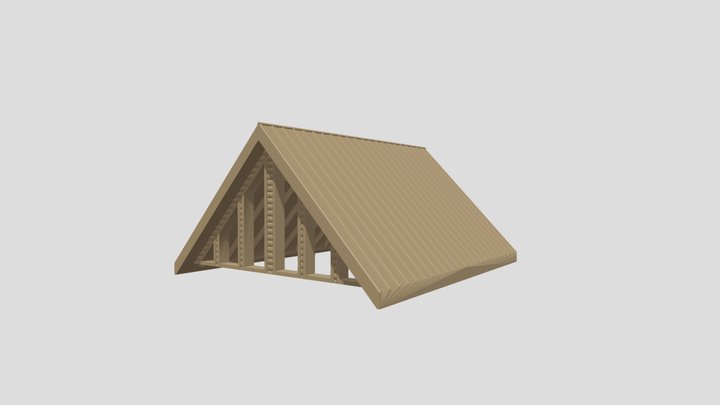Corrugated Roof 3D Model