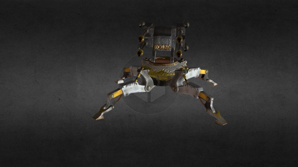 Droid turret - 3D model by renz (@kneegraa) [87435fe] - Sketchfab