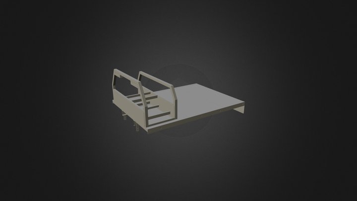 Pickup Flat Bed 3D Model