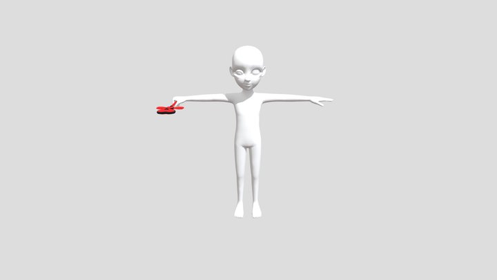 Hand Stuff FBX file prefab zepeto template 3D 3D Model