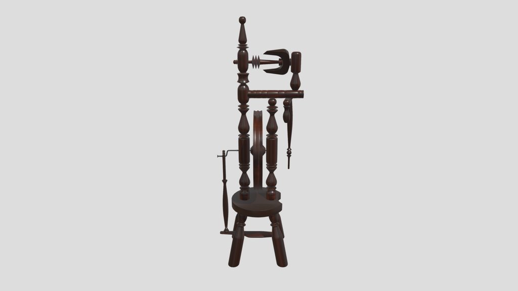 Wooden Spinning Wheel