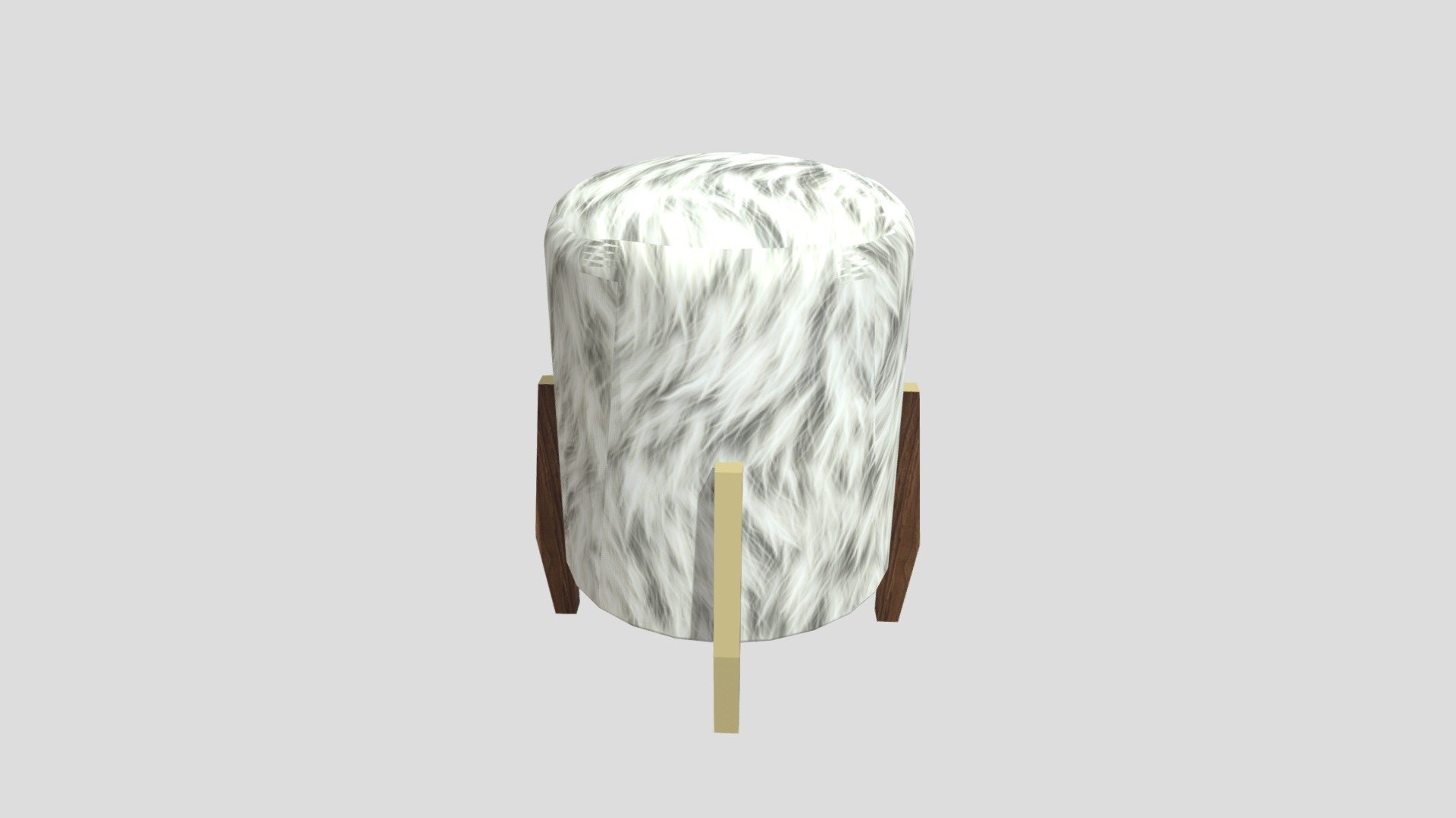 Ottoman Peluche Blanco