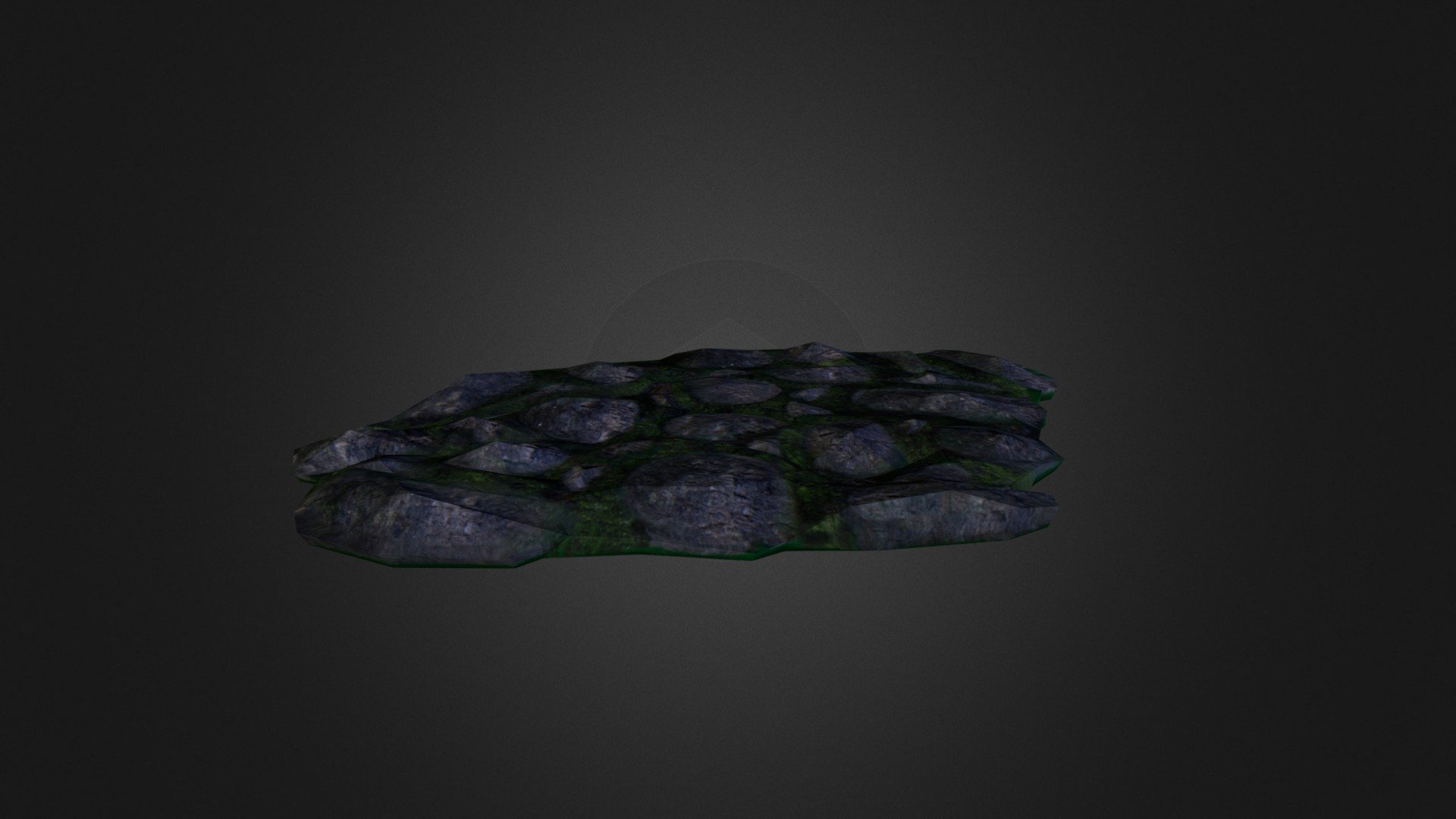 Mossy Rock Ground - Low Poly - 3D model by mathpeseg [8745379] - Sketchfab