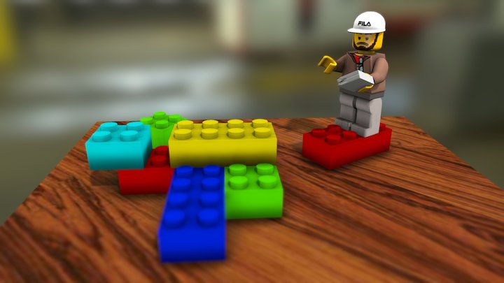 Riccardo Gianni che dirige i Lego 3D Model