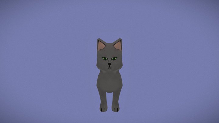 Gato (estudo de quadrúpedes) 3D Model