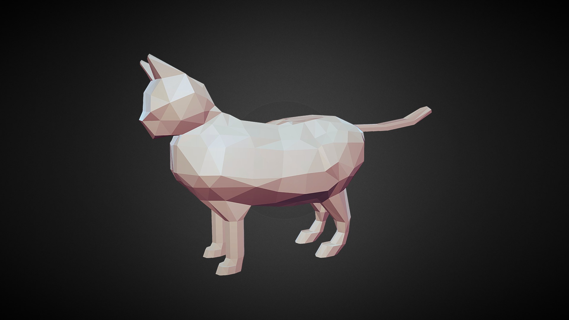 Low cats. Кошка Low Poly. Low Poly свинья. Блендер Лоу Поли еда.