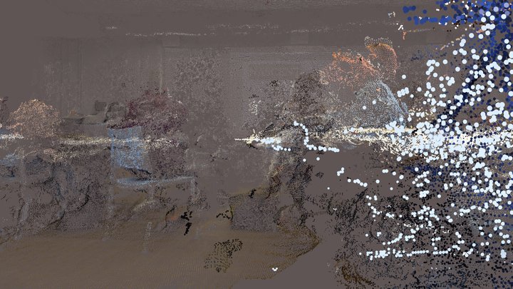 Point Cloud exploration of Space 3D Model