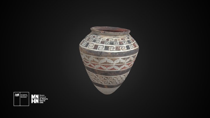 Vasija cónica Diaguita – Free 3D Model STL